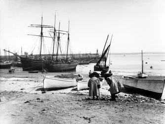Schooners Village Belle et Chyandour, vers 1880-99